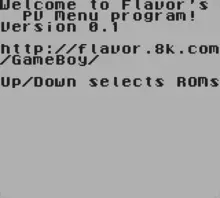 Image n° 1 - screenshots  : Pocket Voice Multi-ROM Menu V0.1